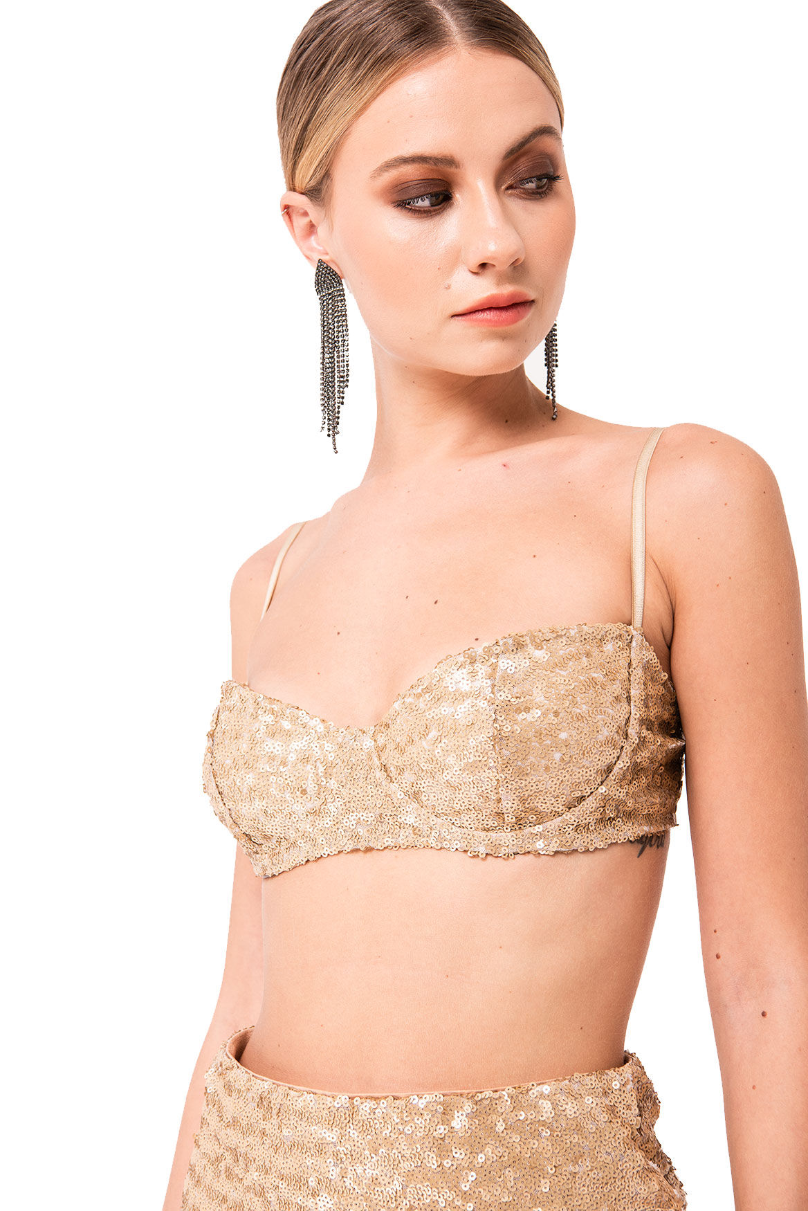 Gold Sequin Bralette