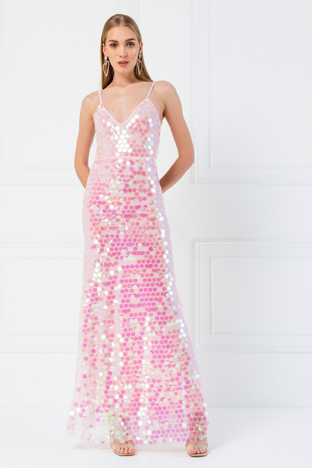 disc sequin dress