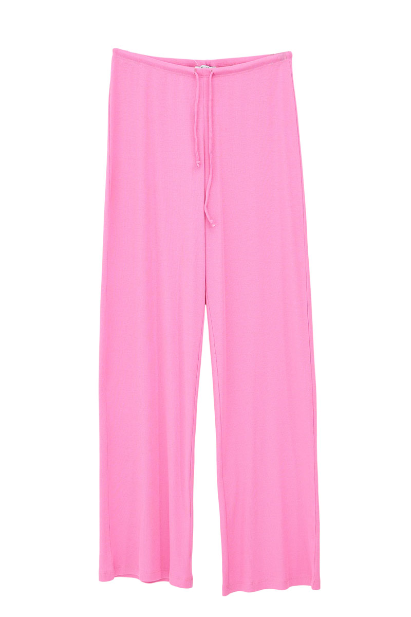 Doly Pembe Beli Lastikli Pijama Altı