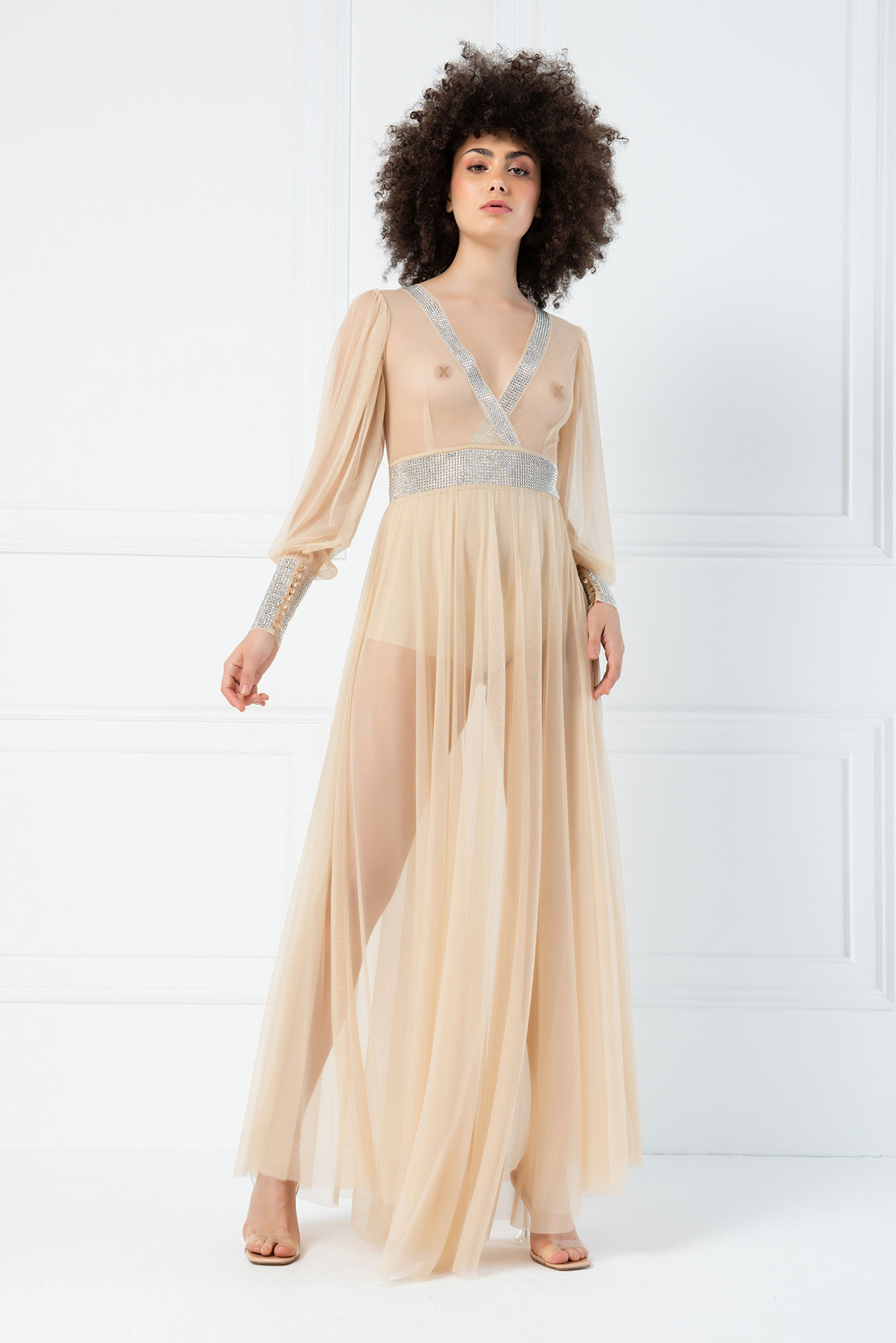 long flowy sheer dresses