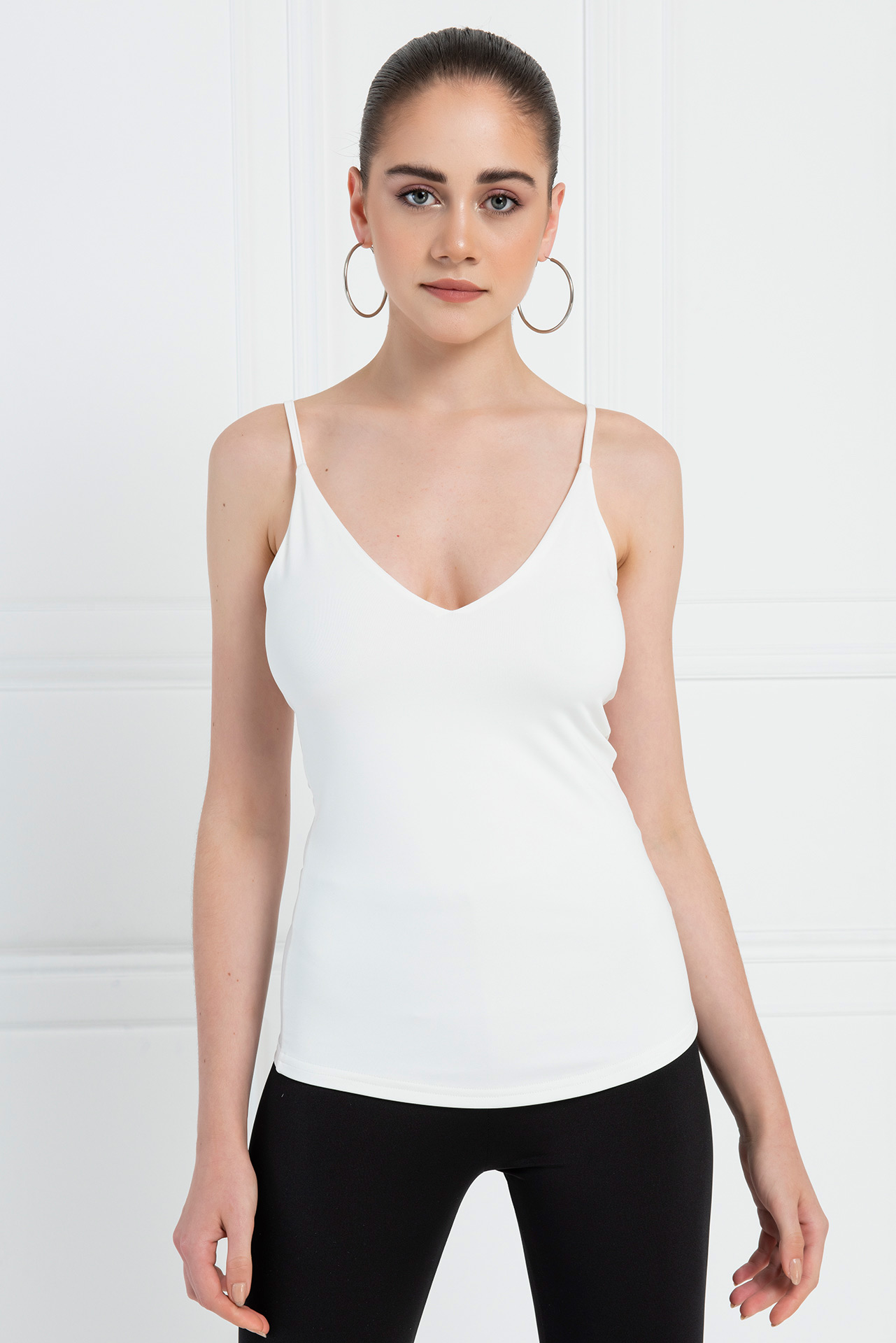 Offwhite Deep V-Neck Cami