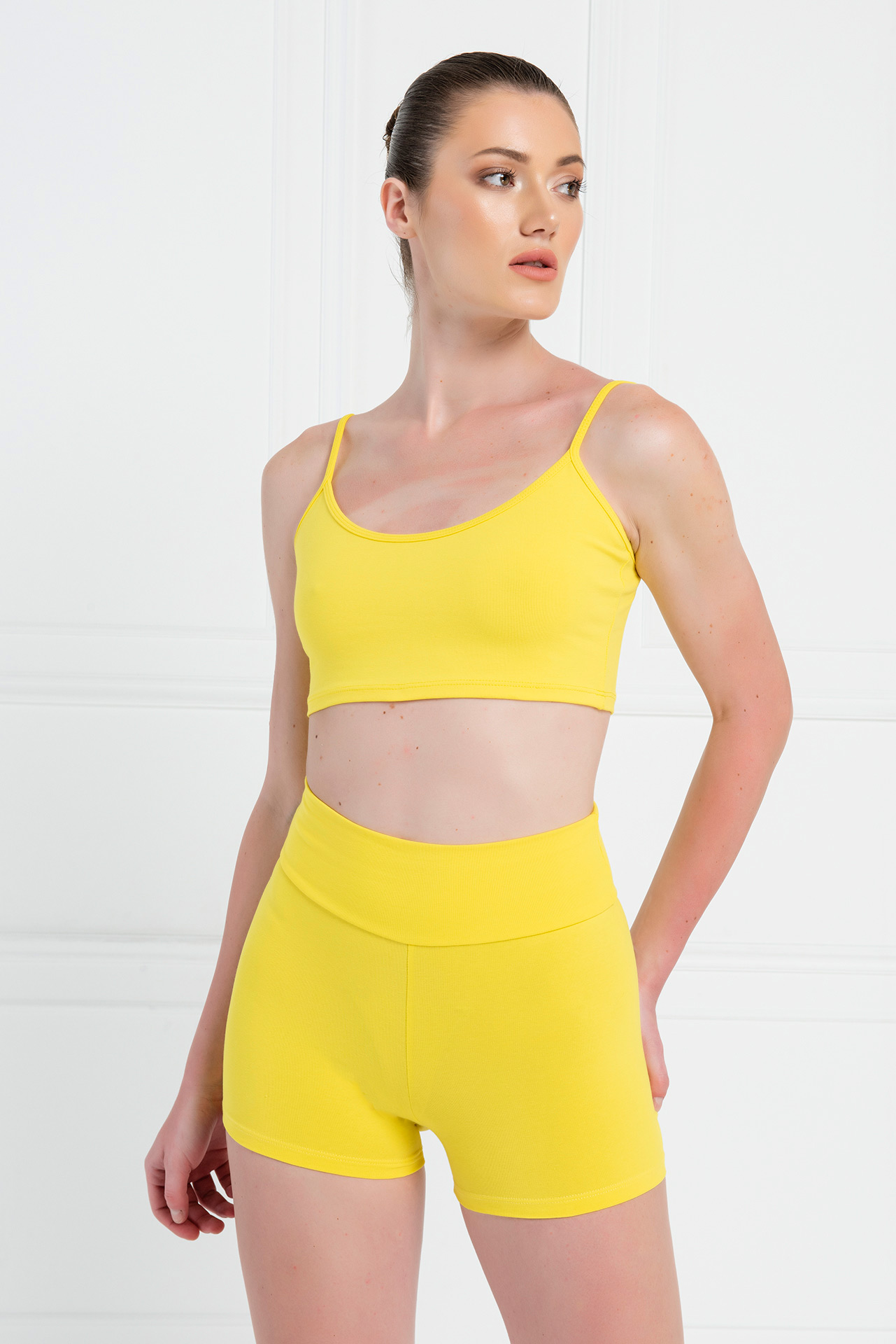 Dark Yellow Crop Cami