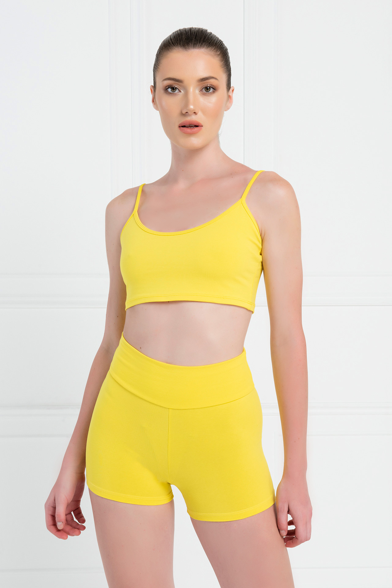 Dark Yellow Crop Cami