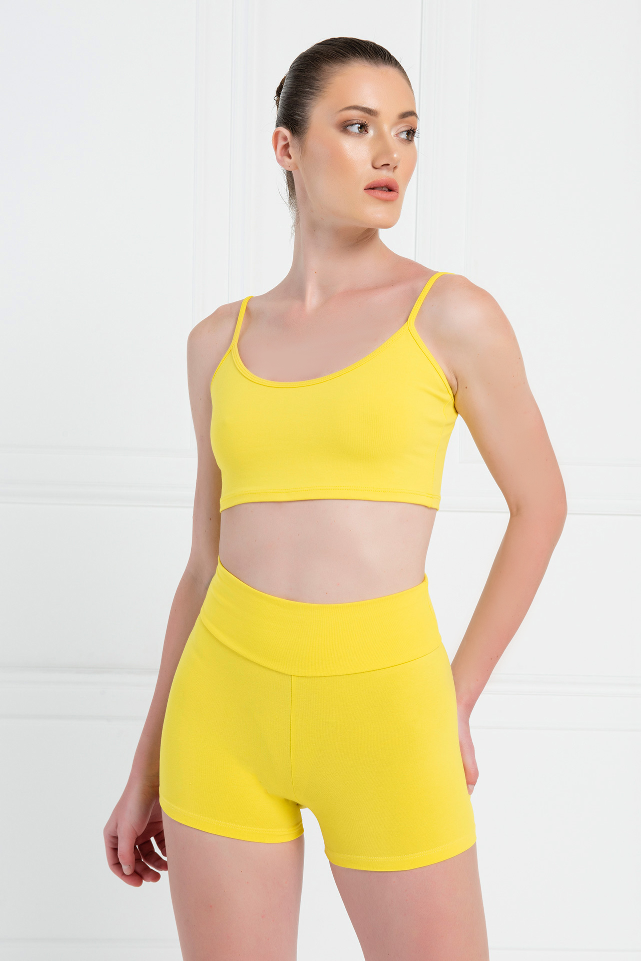 Dark Yellow Crop Cami