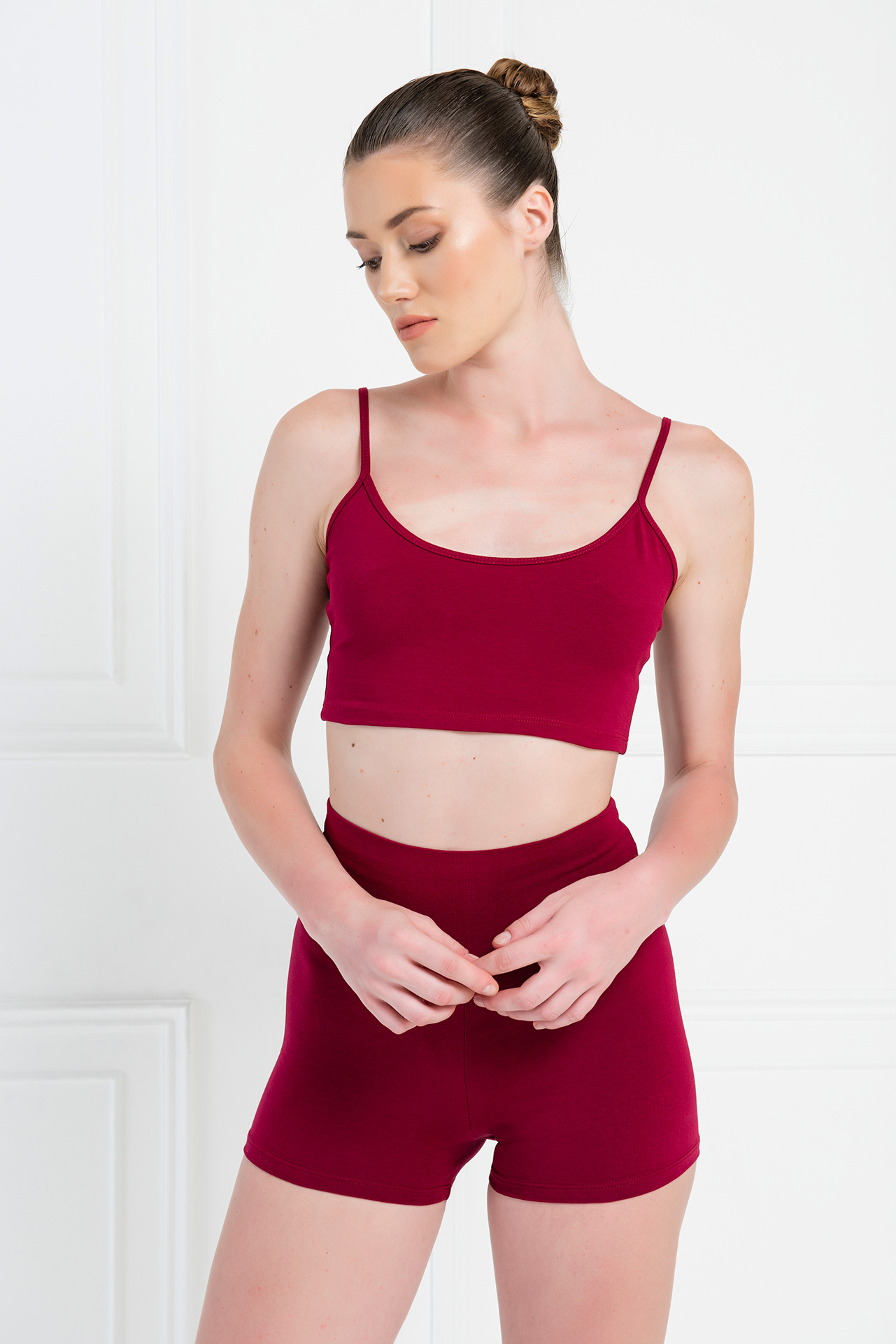 Bordeaux Crop Cami