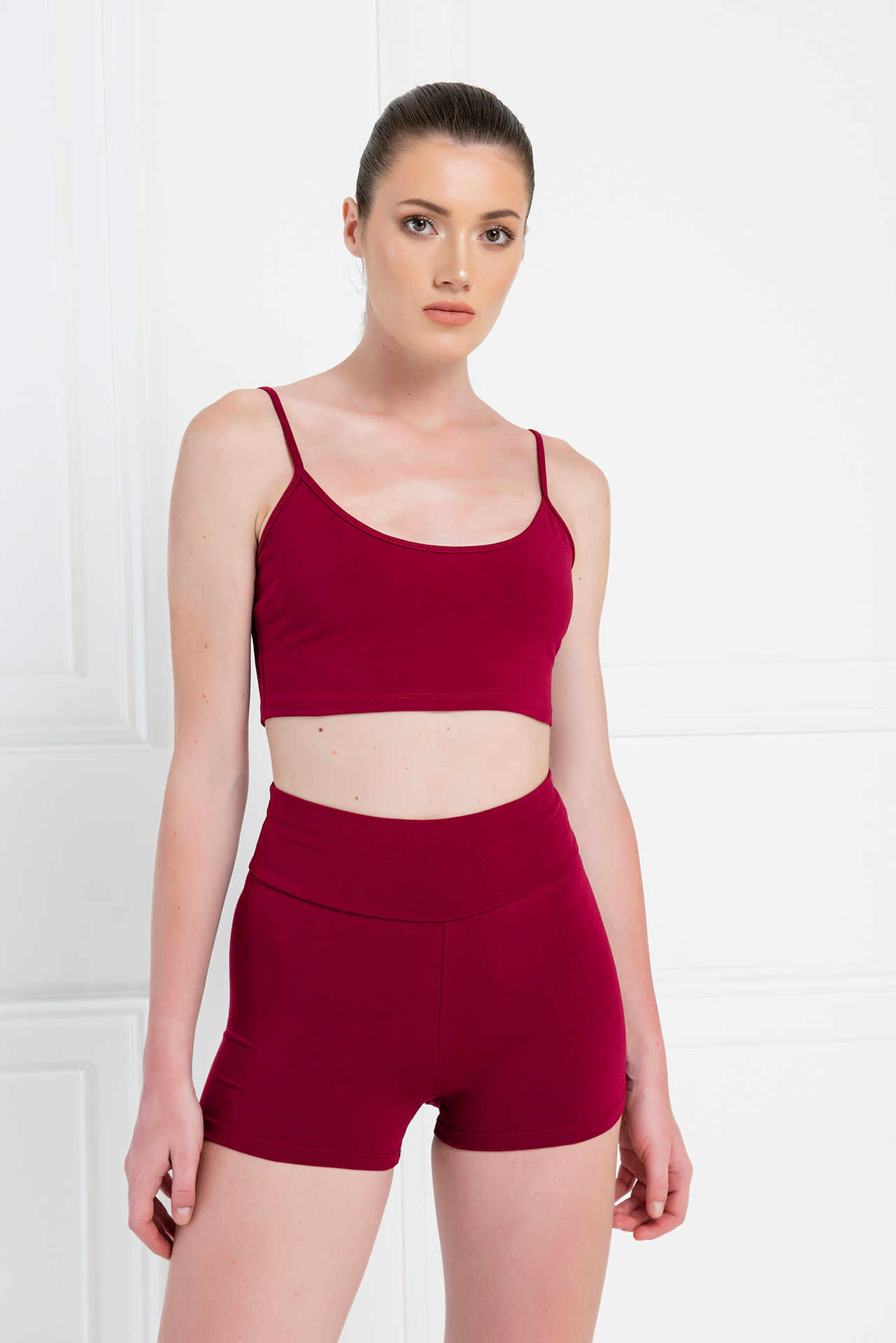 Bordeaux Crop Cami