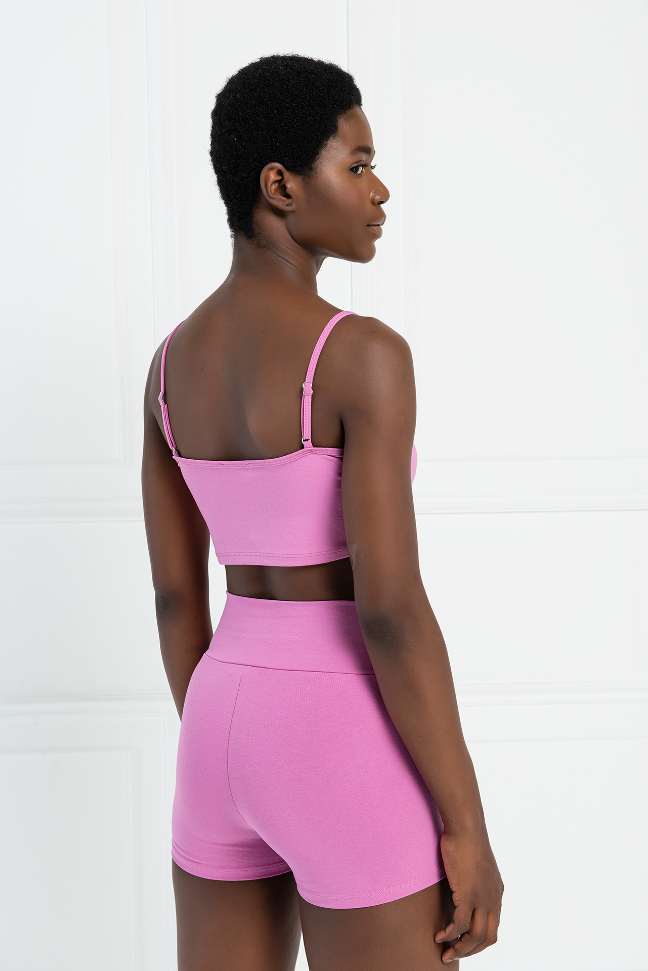 Doly Pink Crop Cami