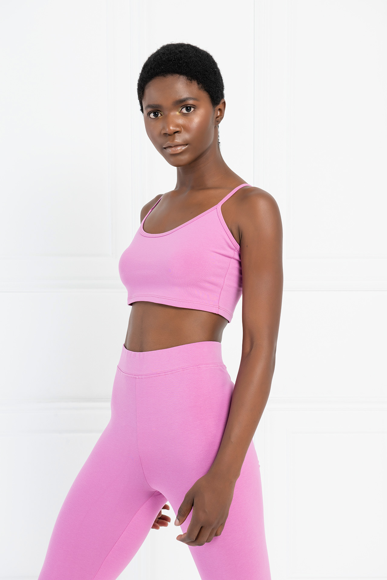 Doly Pink Crop Cami