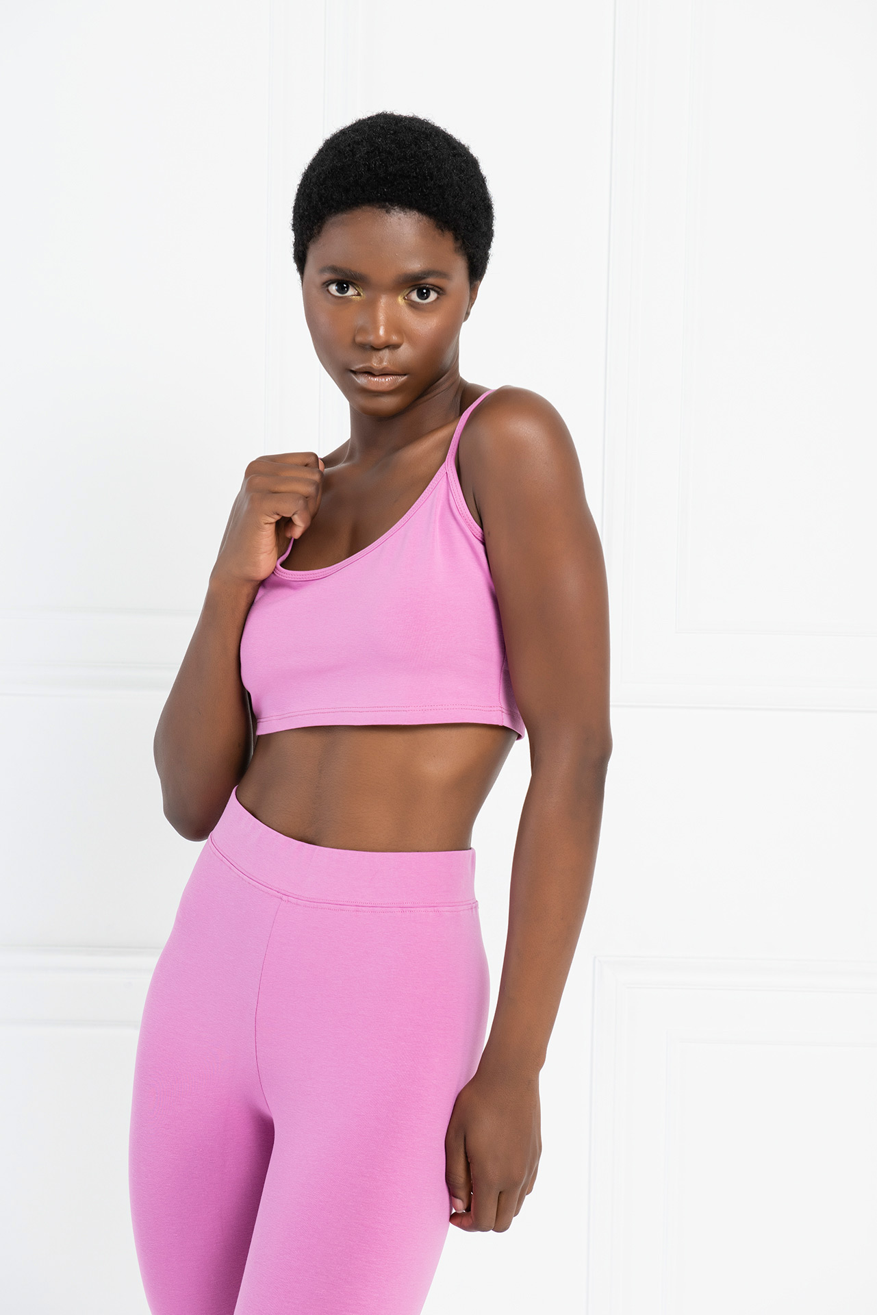 Doly Pink Crop Cami