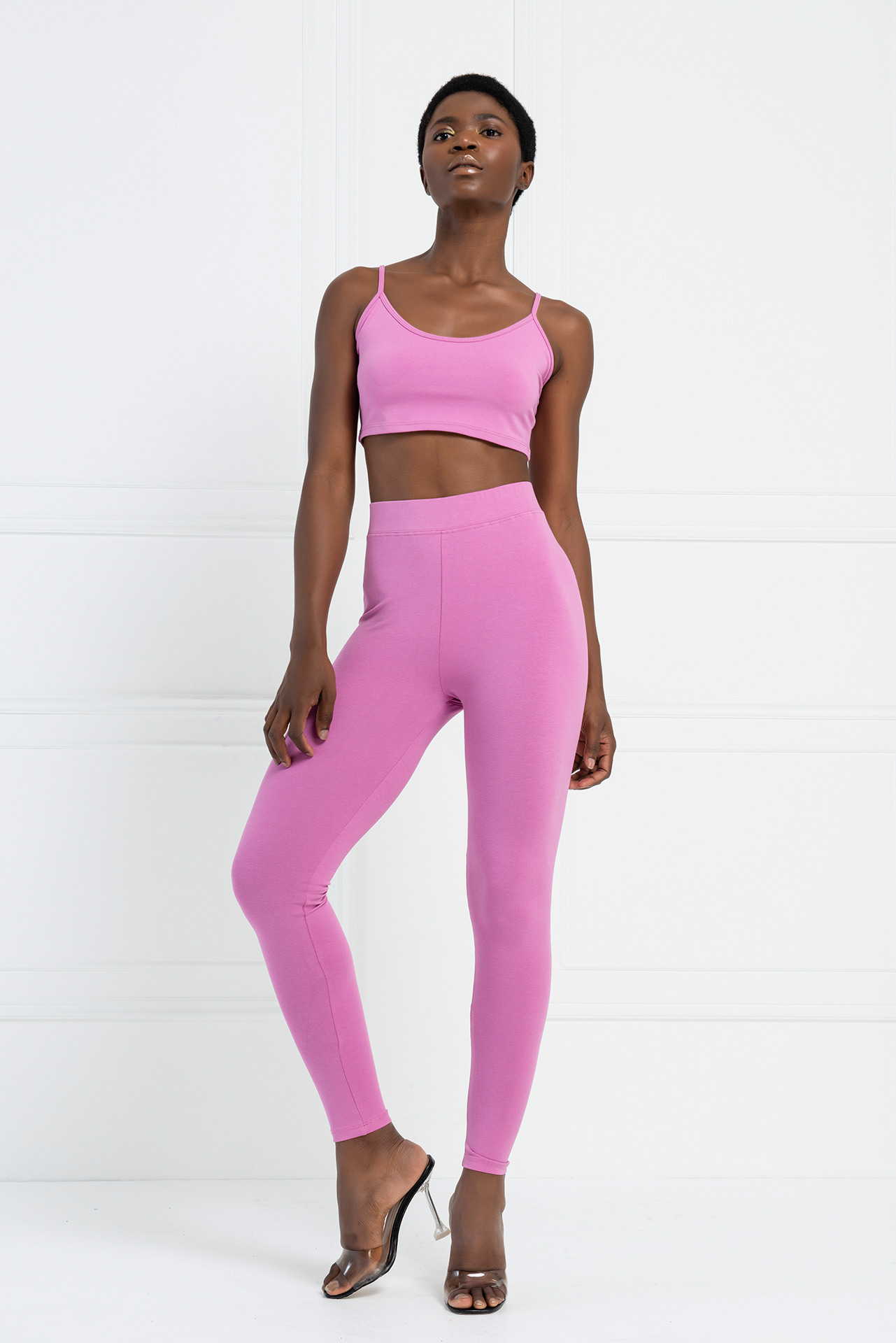 Doly Pink Crop Cami