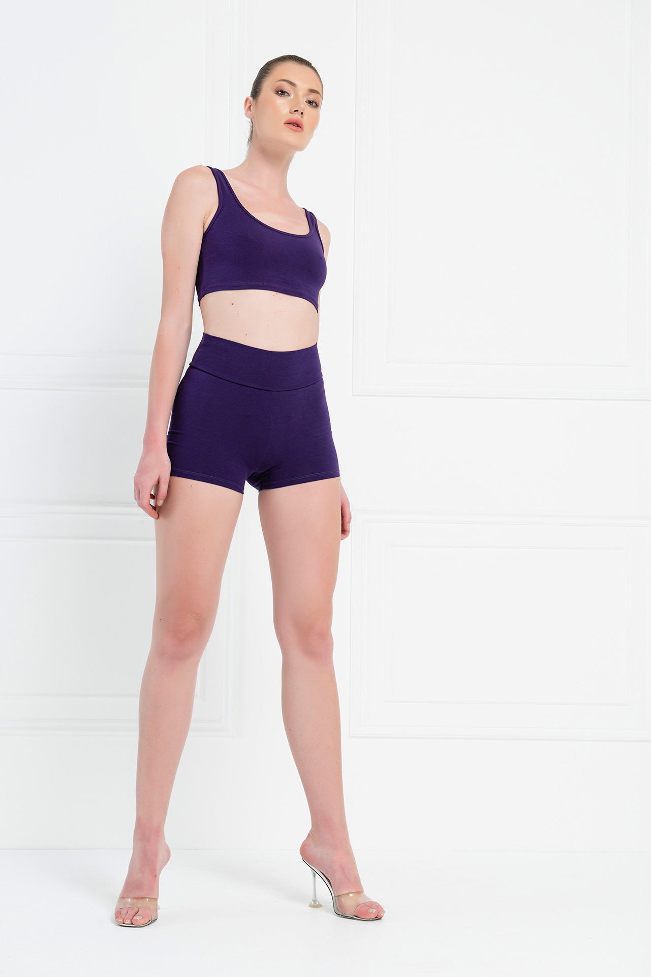 Dark Purple Sports Bra
