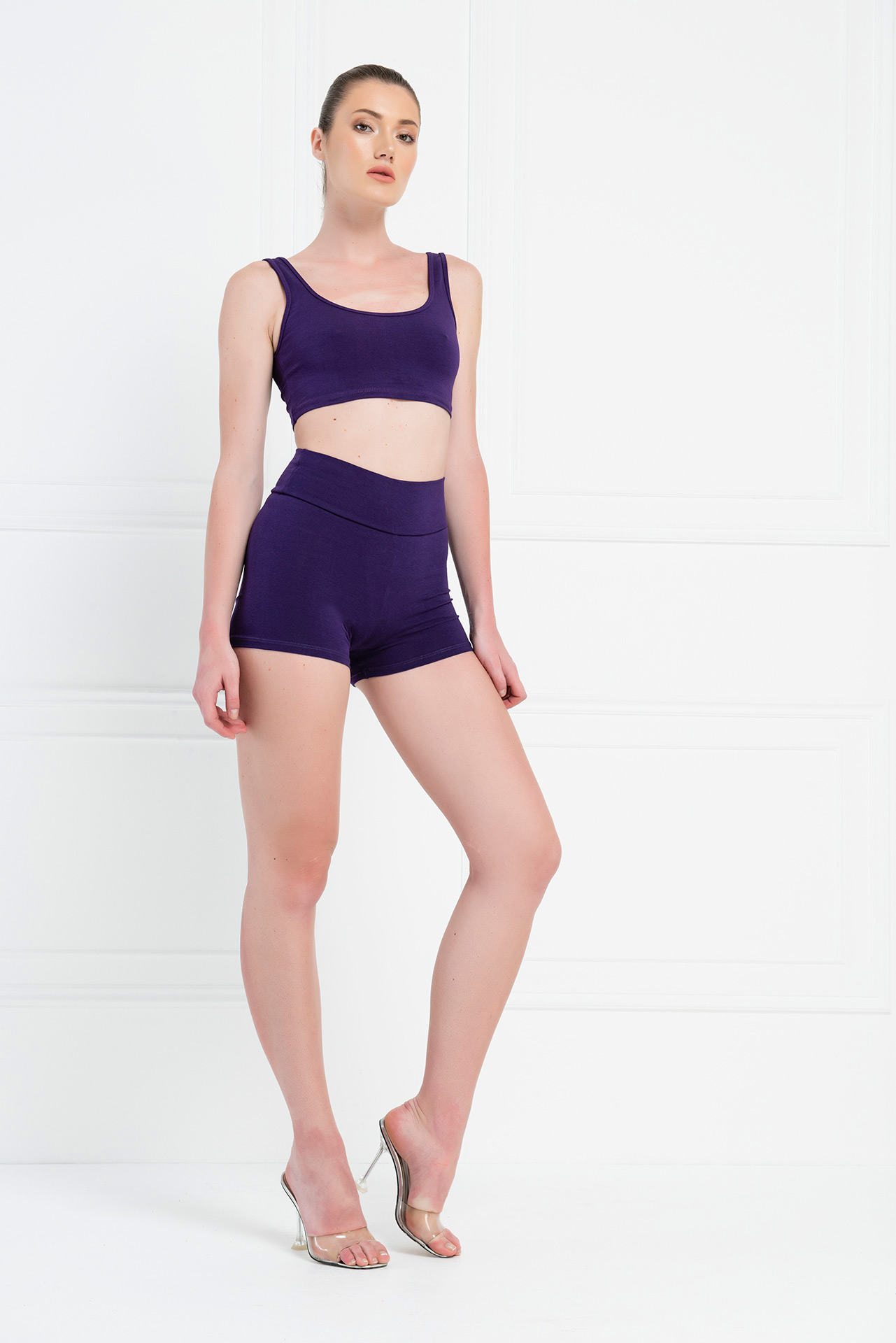 Dark Purple Sports Bra