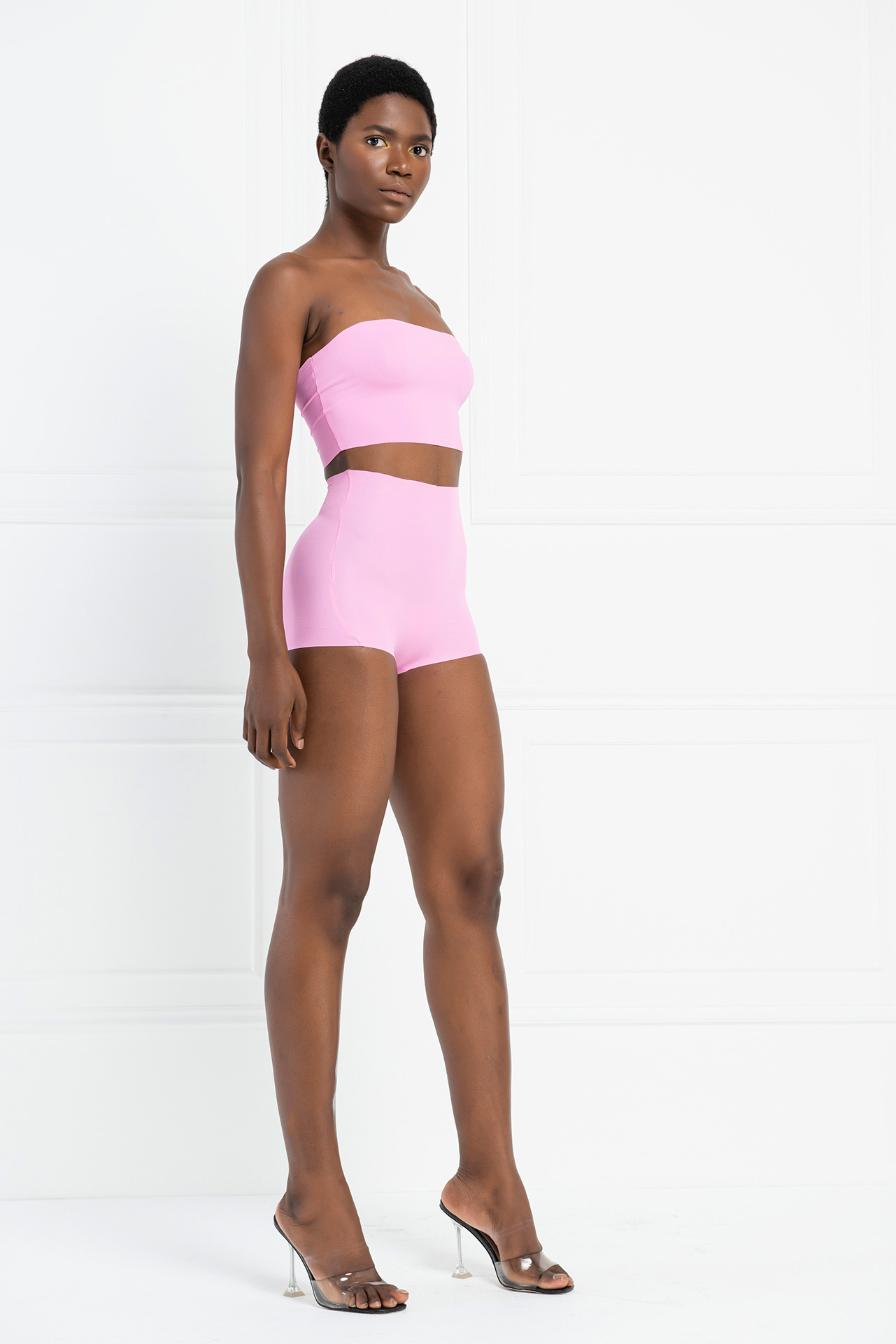 High Waist Brazilian Cut New Pink Brief