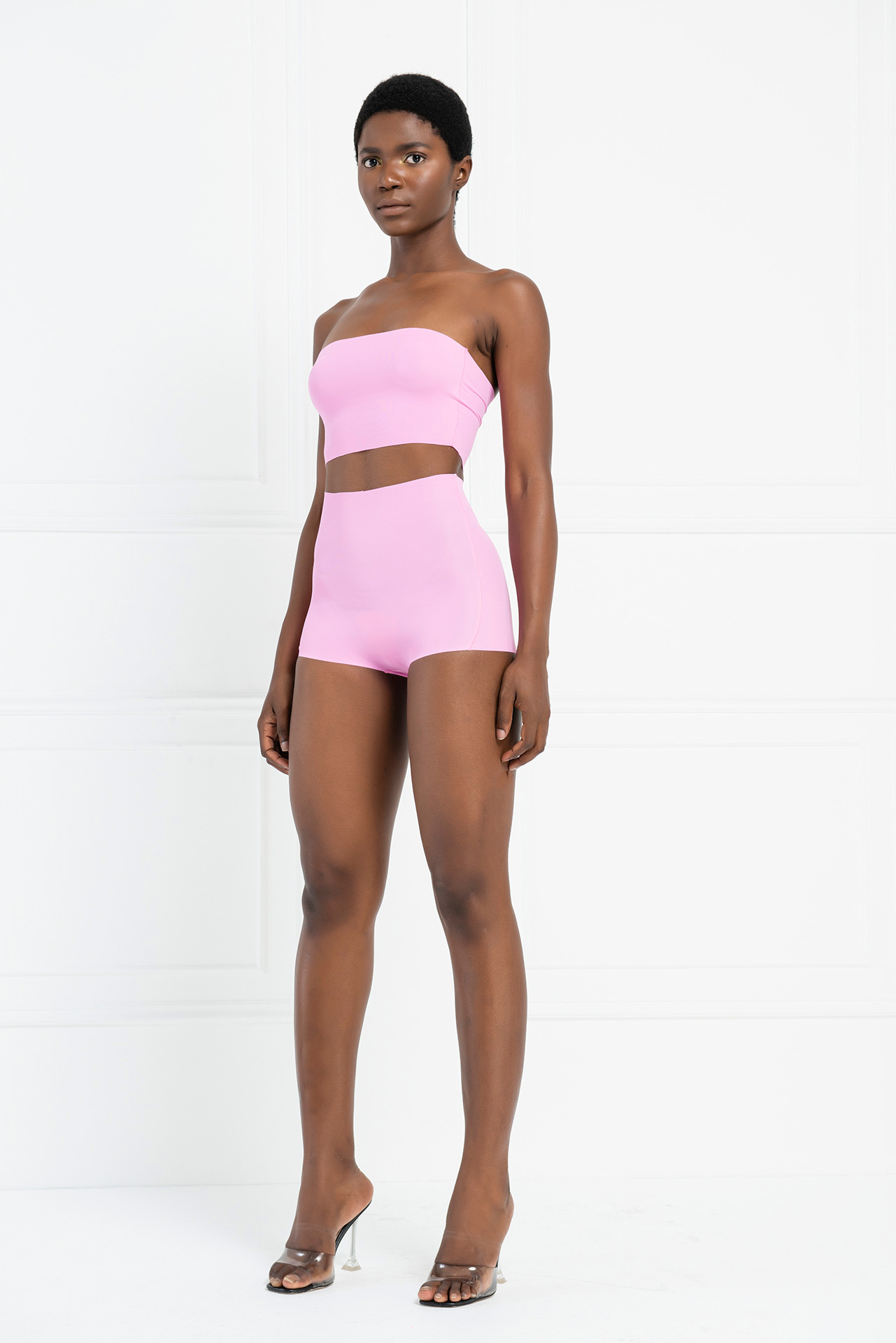High Waist Brazilian Cut New Pink Brief