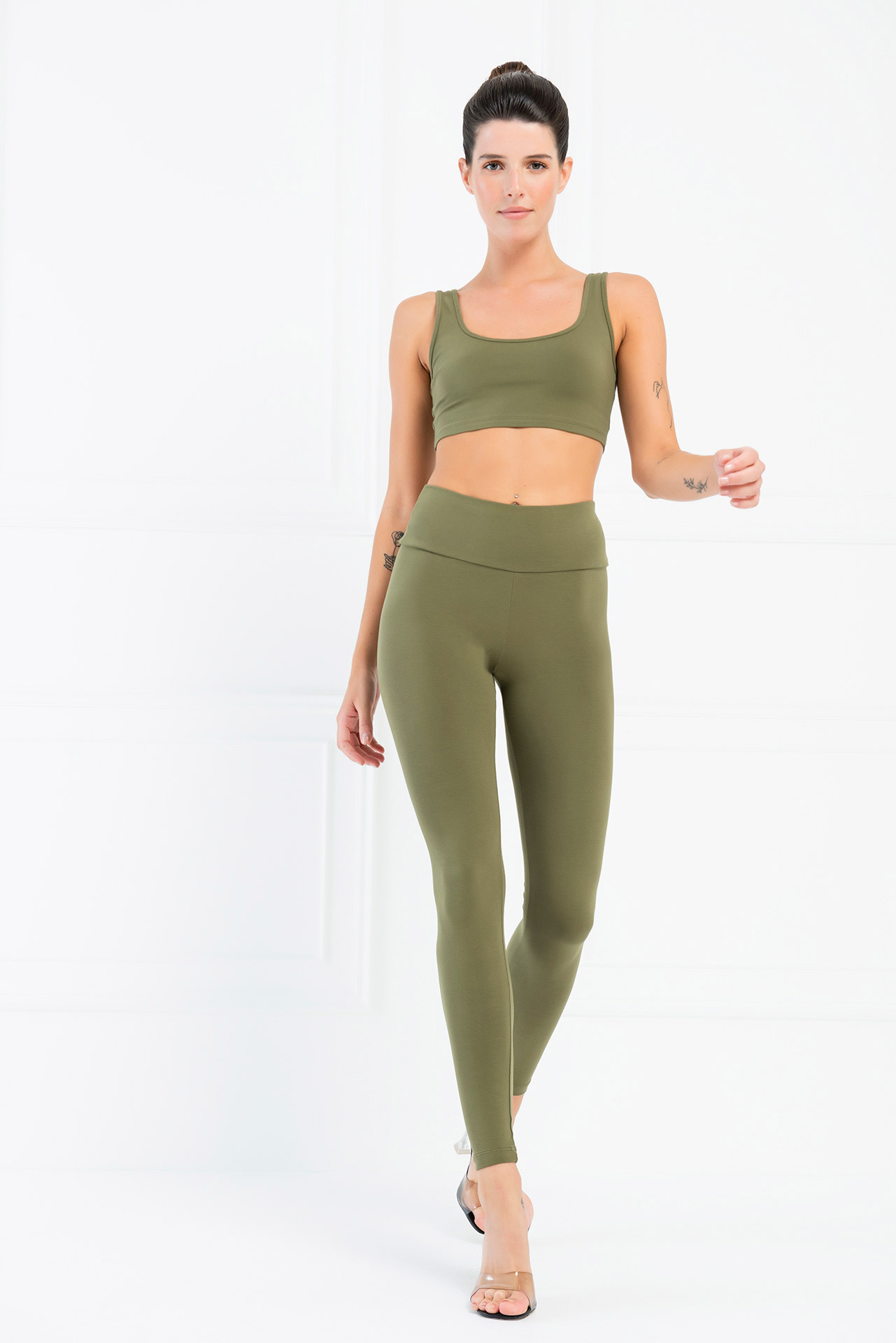 Khaki Sports Bra