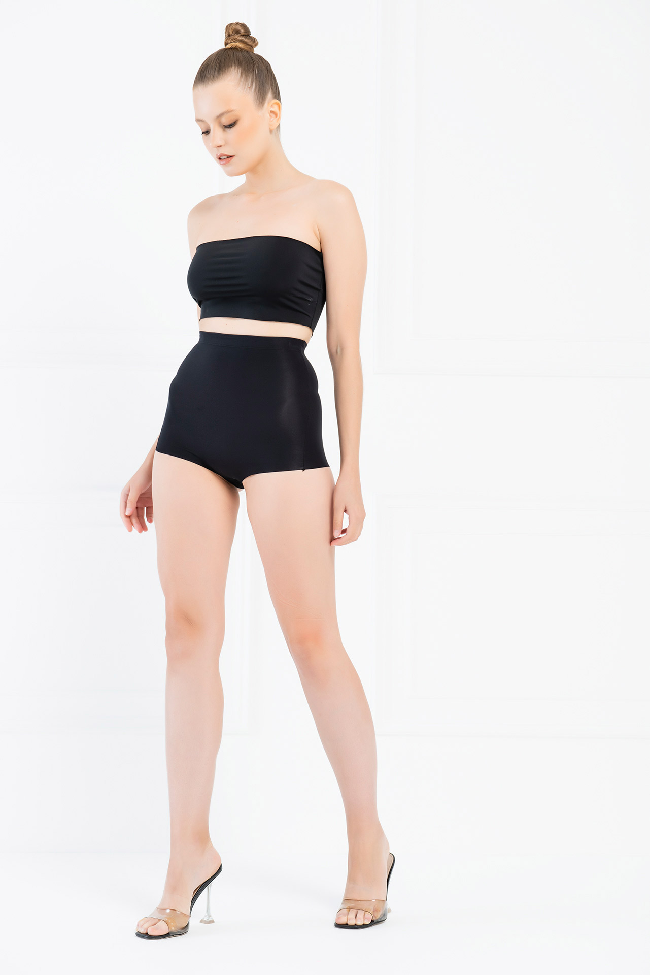 High Waist Shapewear Briefs in Black