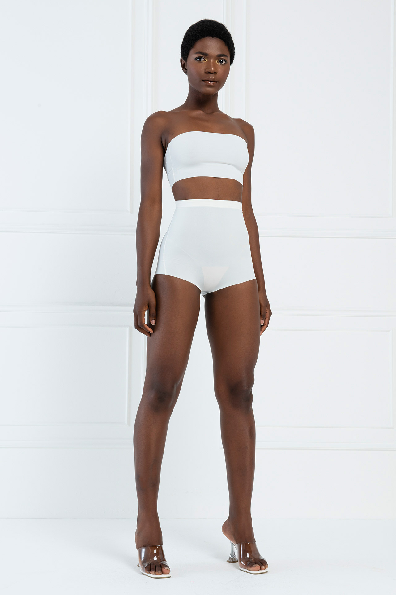 High Waist Shapewear Briefs in Offwhite
