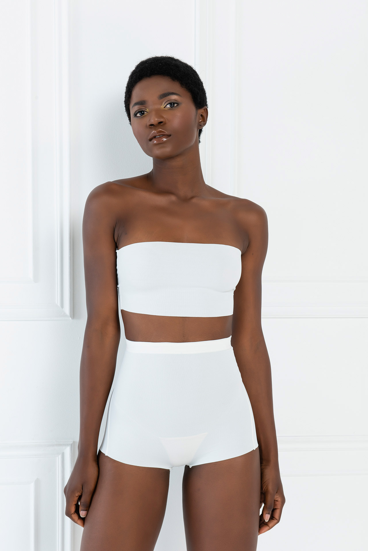 High Waist Shapewear Briefs in Offwhite