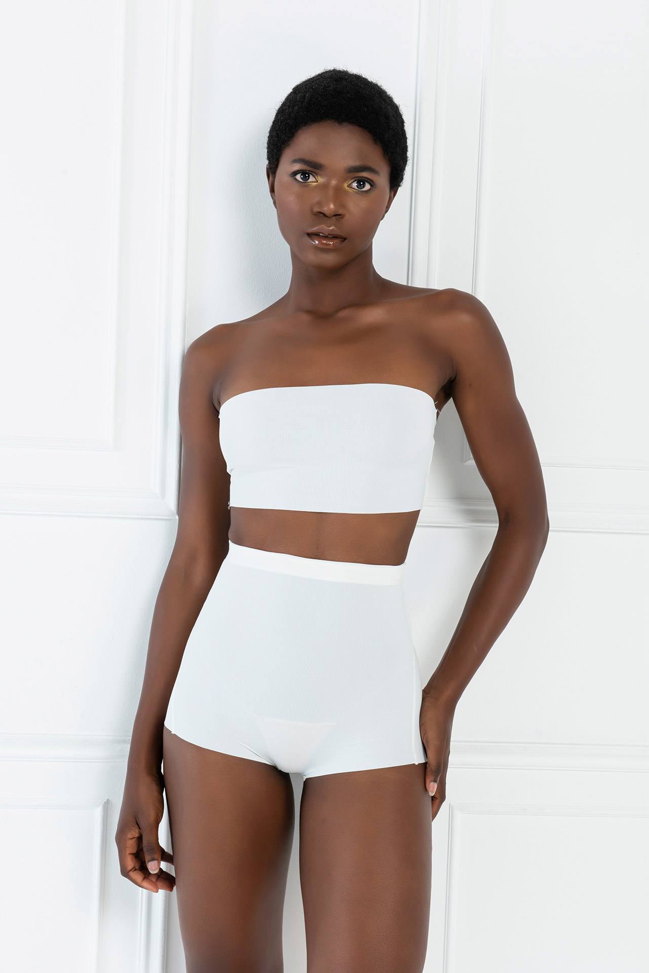 High Waist Shapewear Briefs in Offwhite