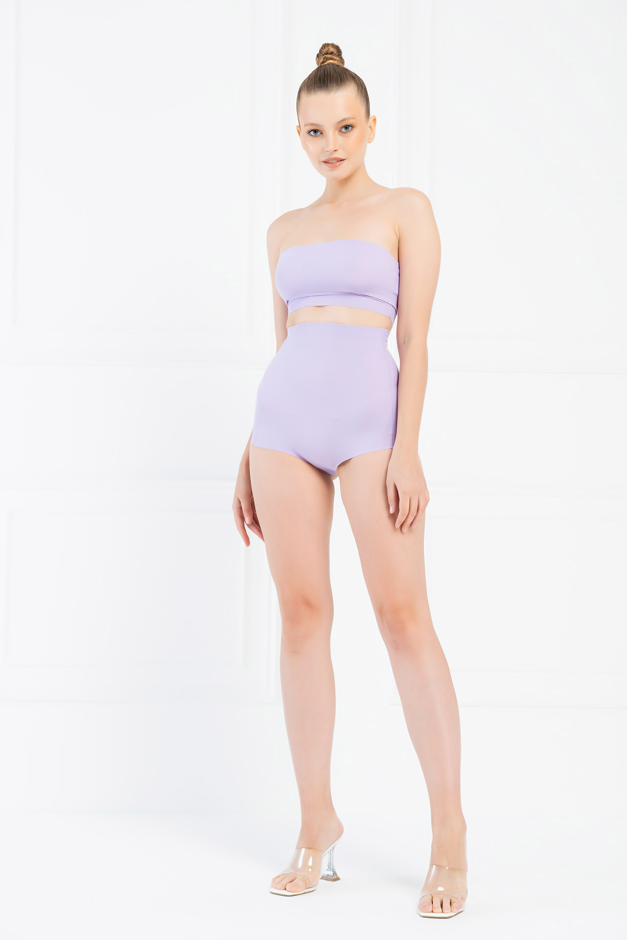 High Waist Shapewear Briefs in New Lilac