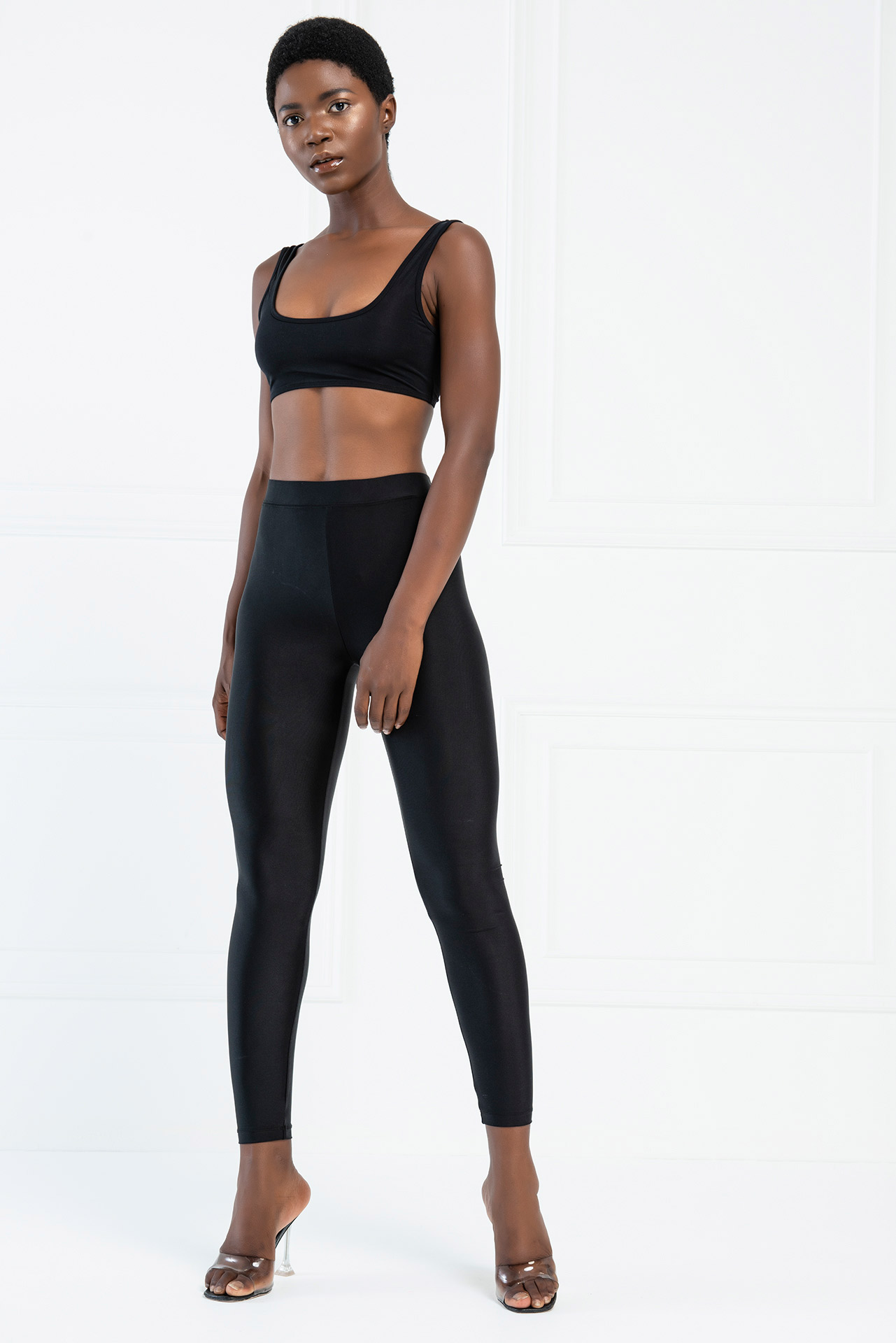 Black Brilliant Wet Look Black Glossy Opaque Leggings at Ireland's Online  Shop – DressMyLegs