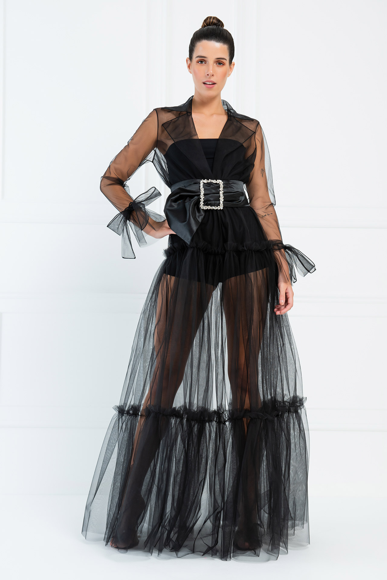 Kikiriki sheer maxi store dress