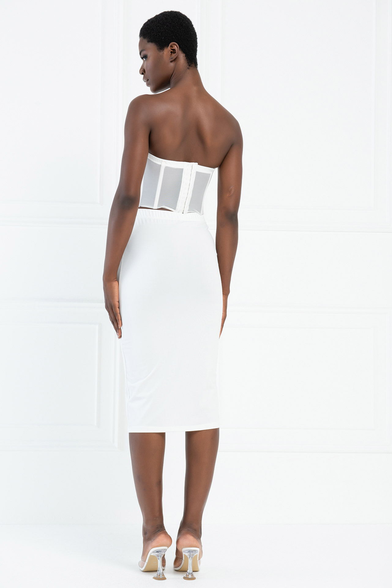 Off white Midi Etek