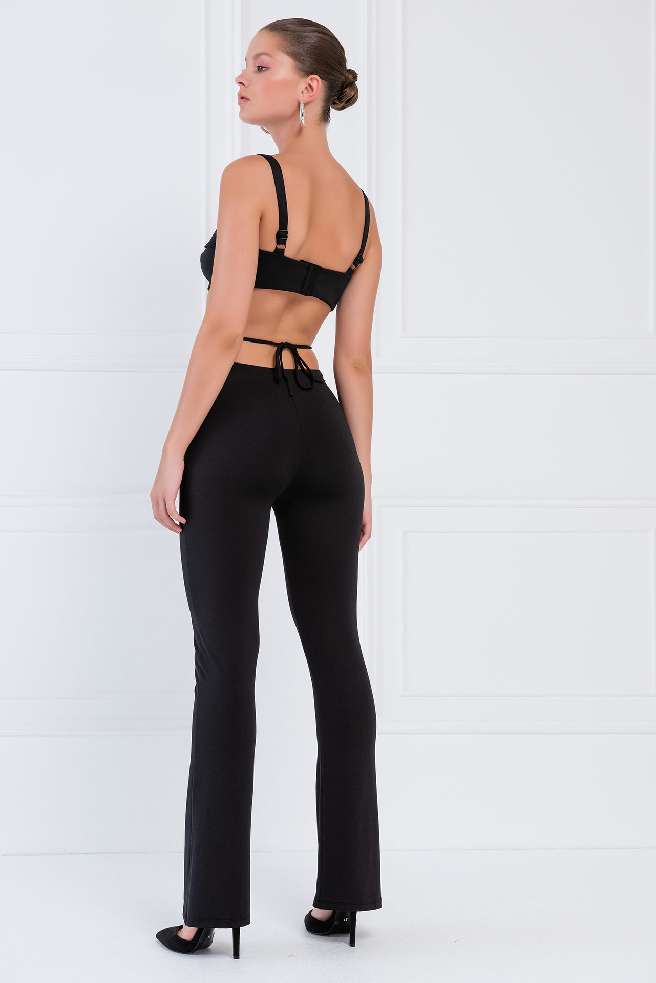 Black Strappy Pants