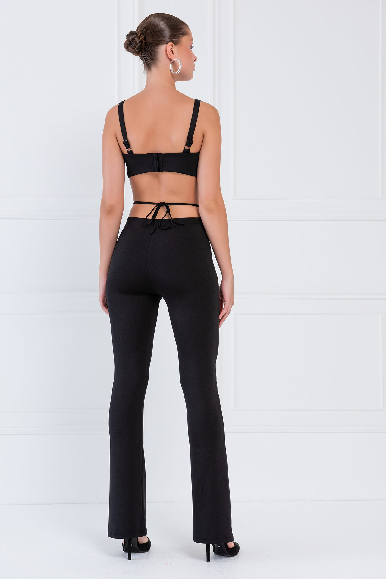 Black Strappy Pants