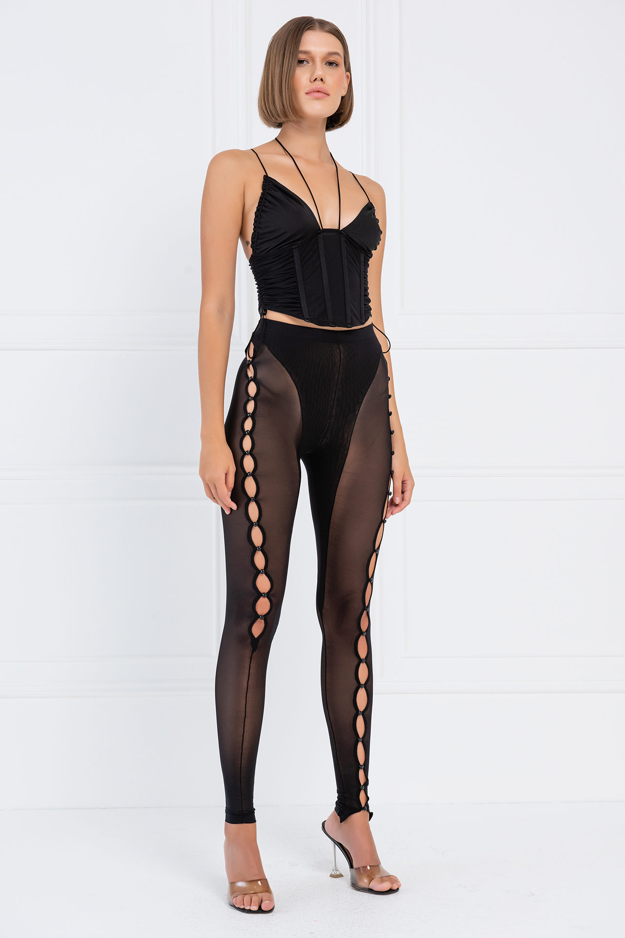 Siyah Biye Detaylı Büstiyer