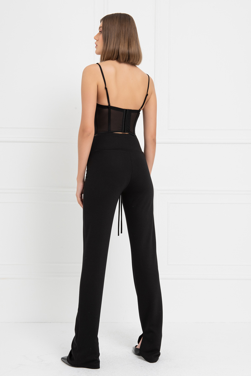 Siyah Yüksek Bel Pantolon