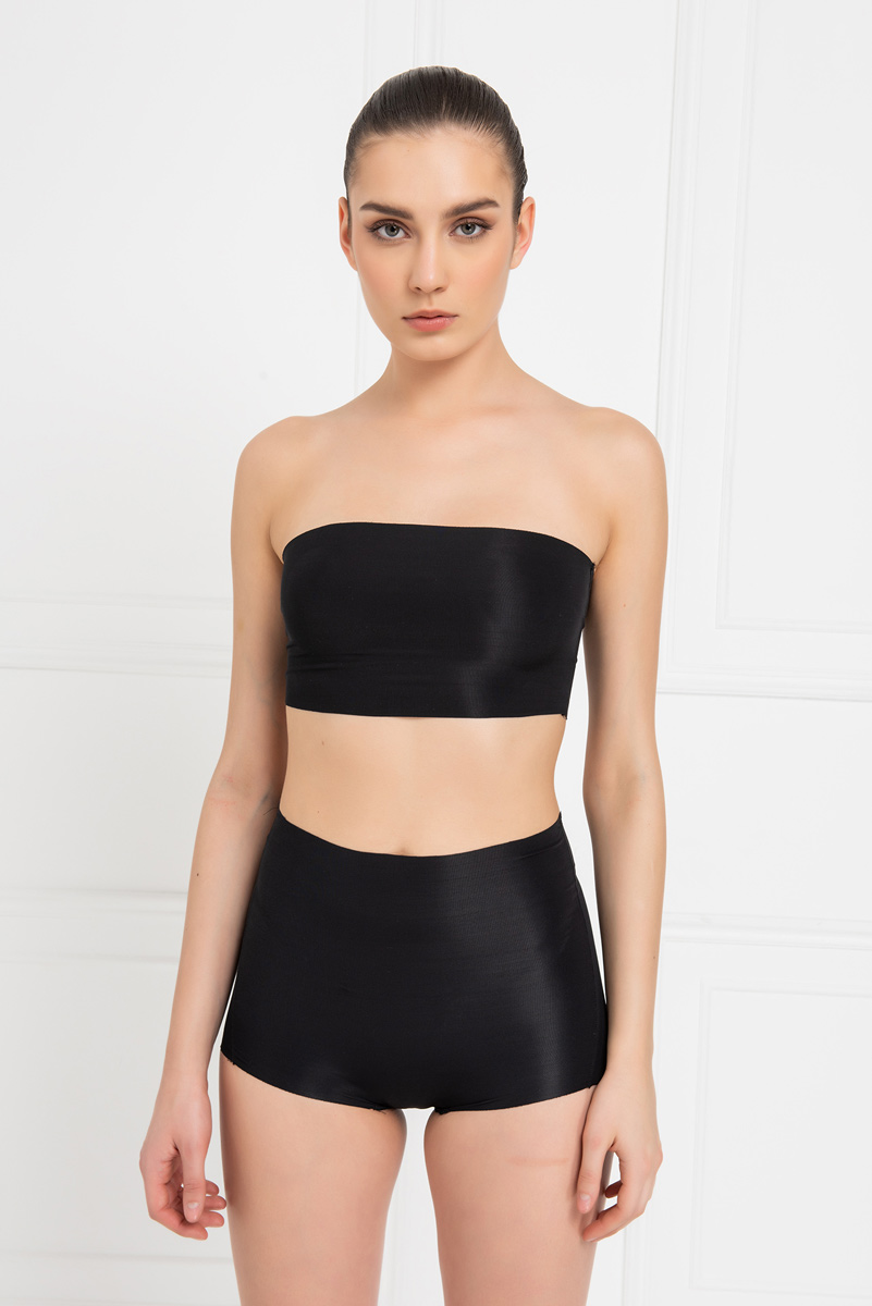 Black Seamless Bandeau