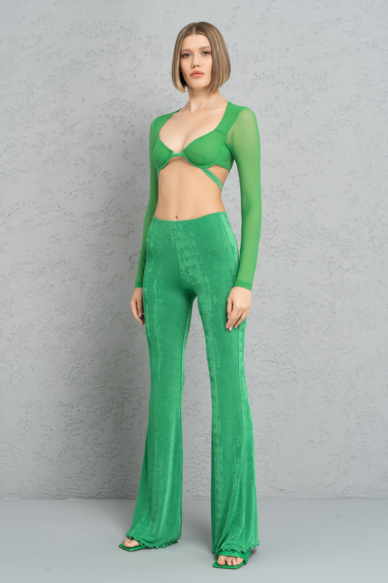 Kelly Green Waistband Pants
