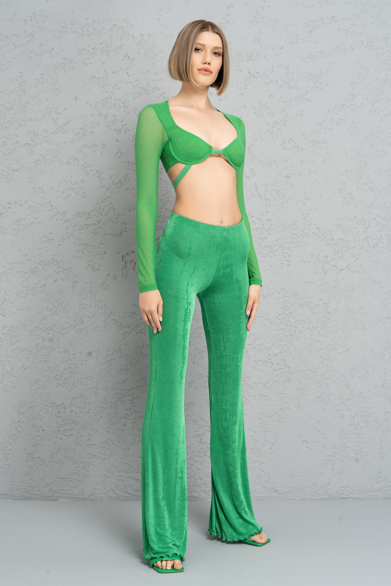 Kelly Green Waistband Pants
