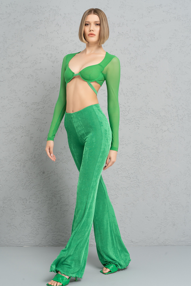 Kelly Green Waistband Pants