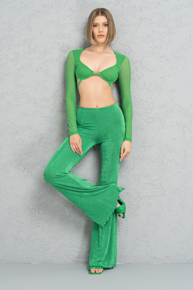 Kelly Green Waistband Pants