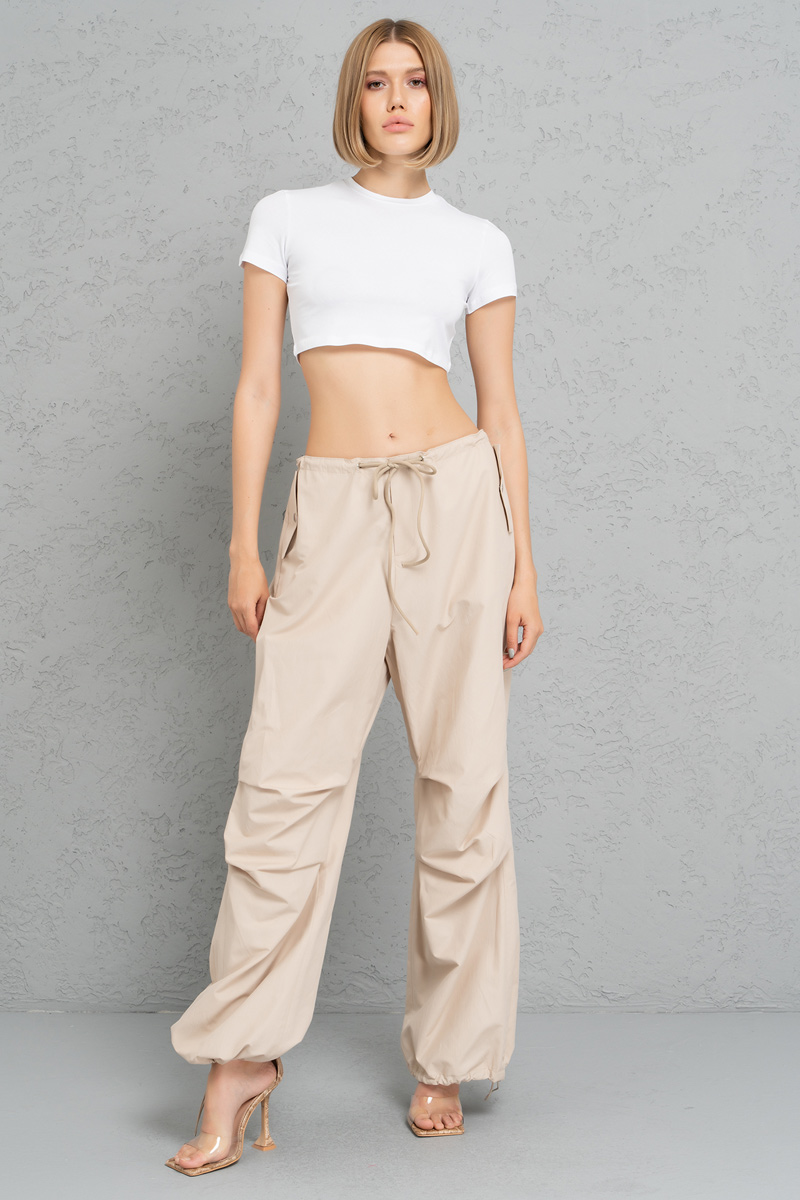 Short Sleeve White Crop Top