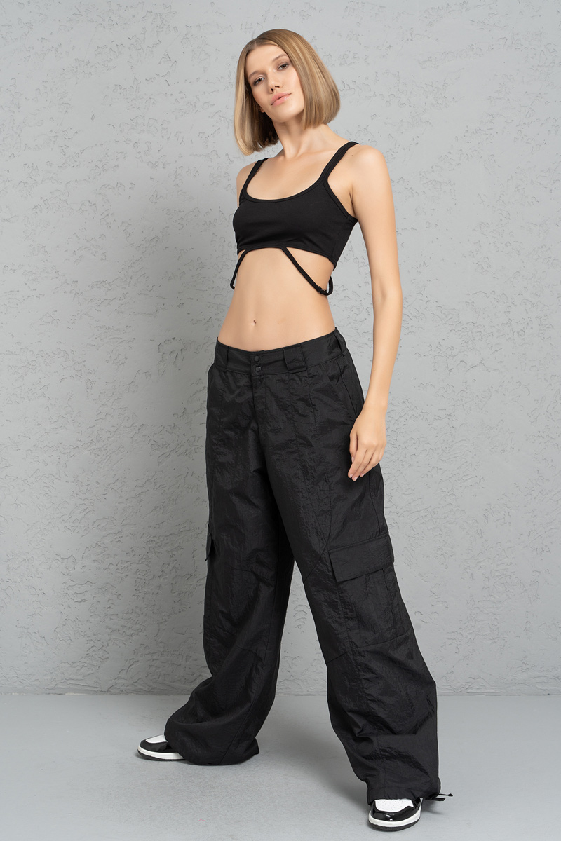 Siyah Kargo Pantolon