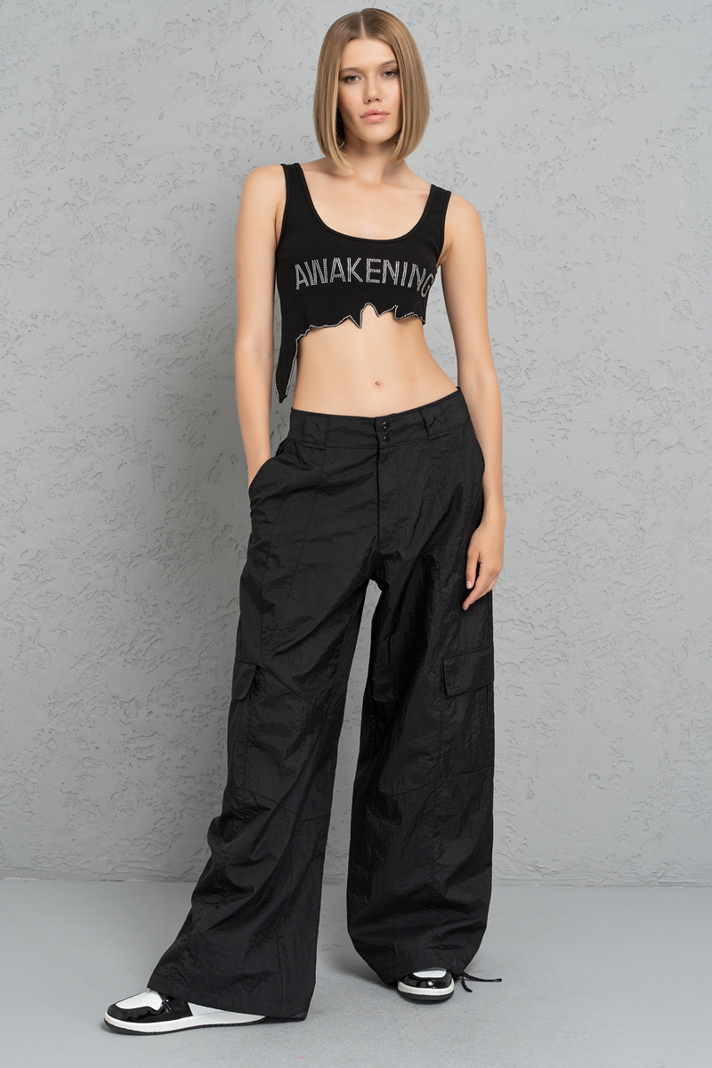 Siyah Kargo Pantolon