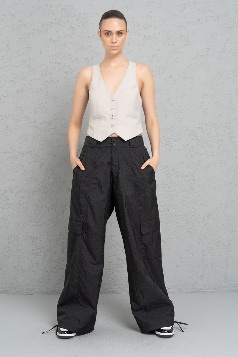 Siyah Kargo Pantolon