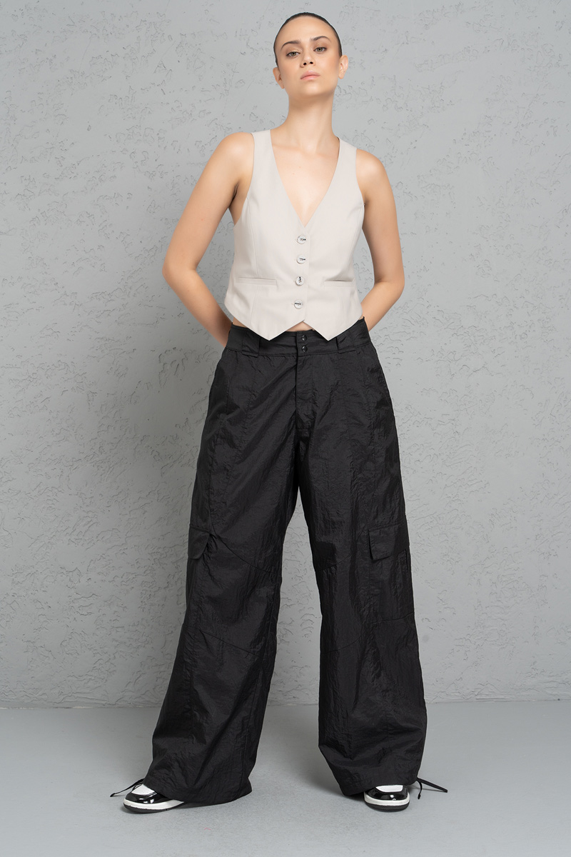 Siyah Kargo Pantolon