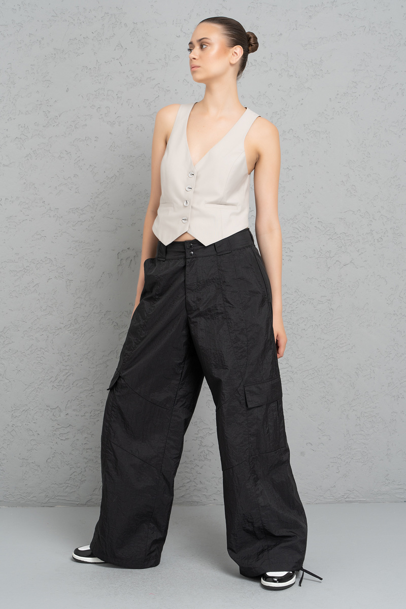 Siyah Kargo Pantolon