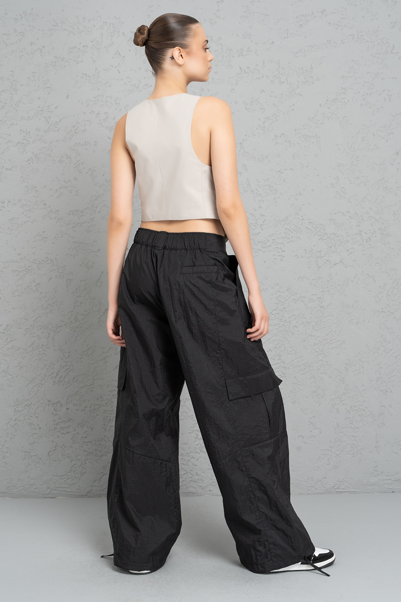 Siyah Kargo Pantolon