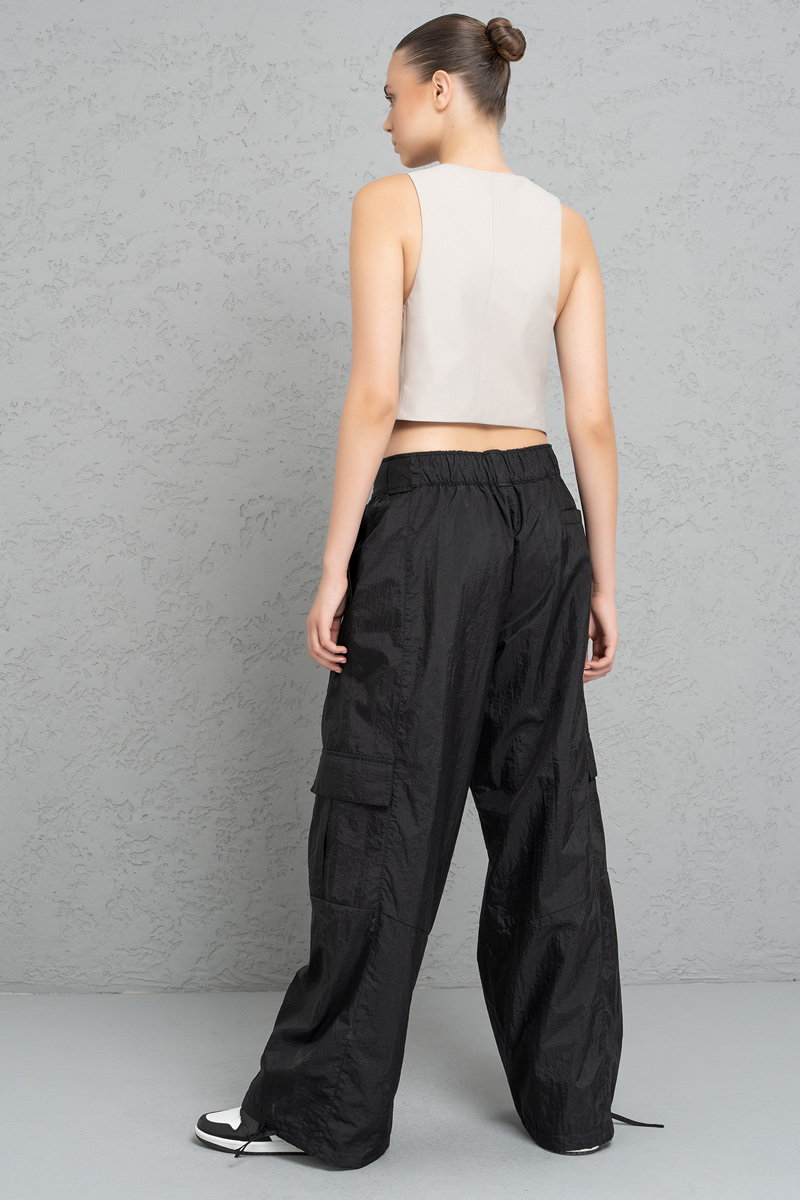 Siyah Kargo Pantolon