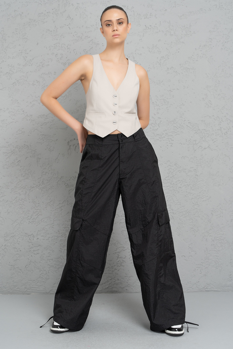 Siyah Kargo Pantolon