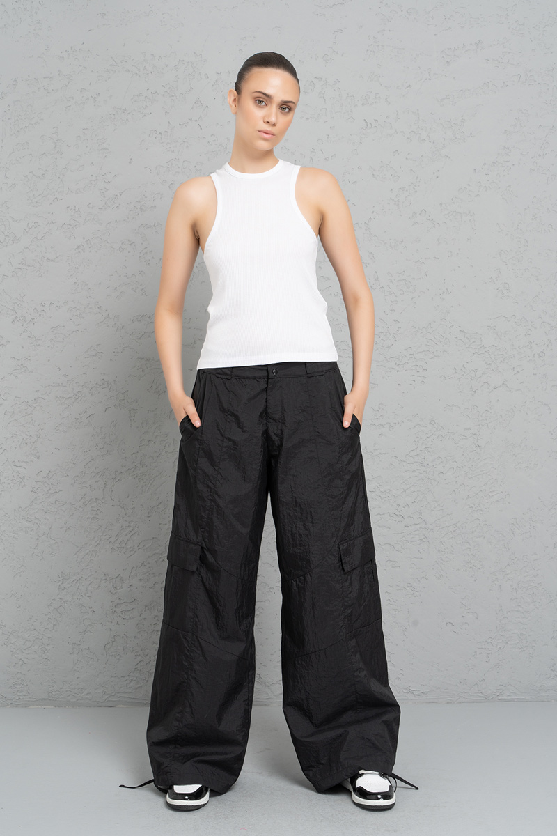 Siyah Kargo Pantolon