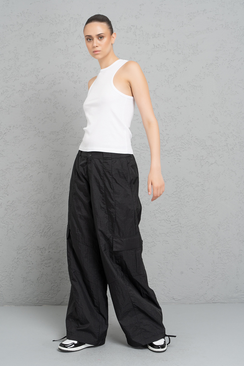 Siyah Kargo Pantolon