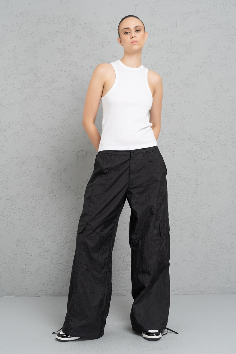 Siyah Kargo Pantolon