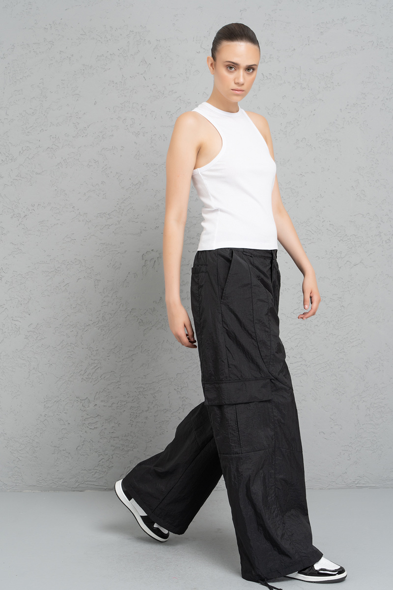 Siyah Kargo Pantolon