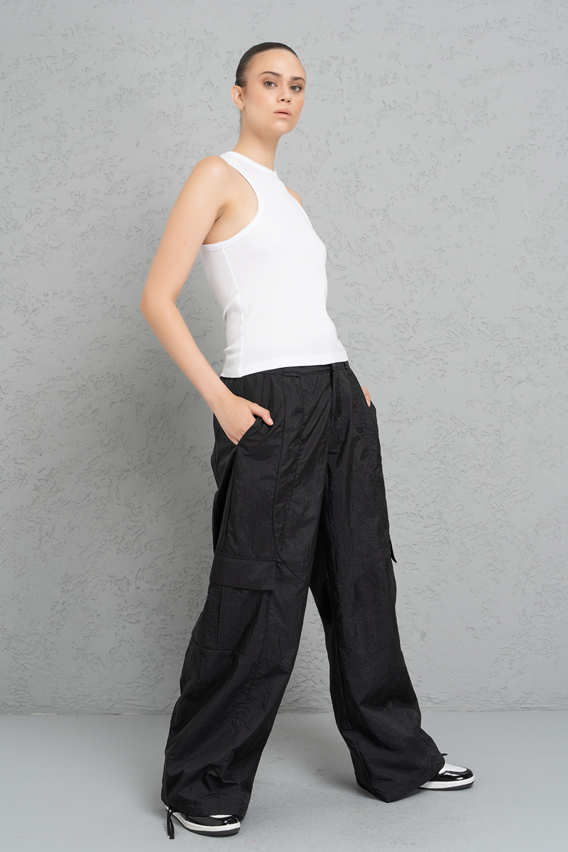 Siyah Kargo Pantolon